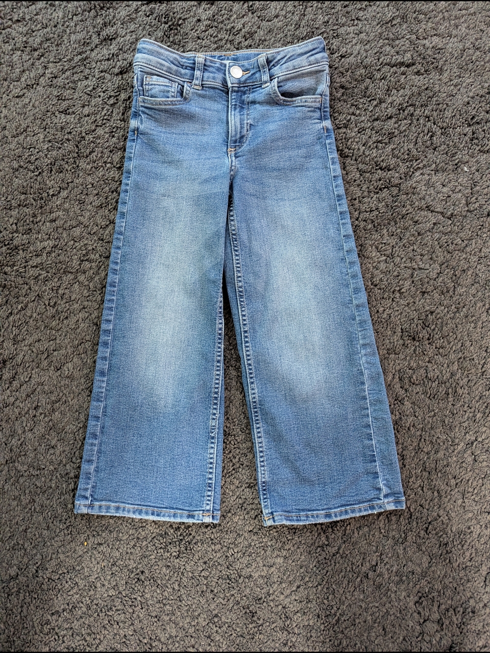 Girls H&M Light Blue Wide-Leg Flare Jeans